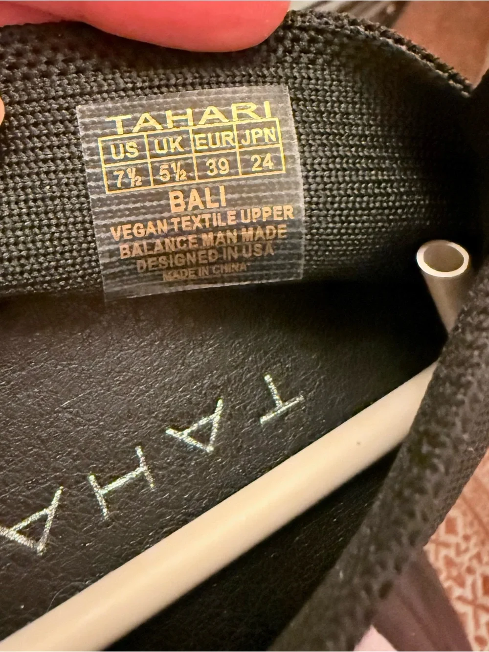 Tahari Black Bali Ballet Flats 7.5 NWT
